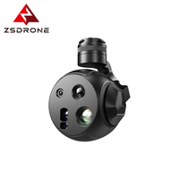 Caméra de drone ZSDRONE EO/IR avec nacelle électro-optique, rotation à 360°, construction métallique, télécommande sans fil, suivi du visage
