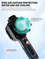 Mesin Pembersih Laser Serat 300W/500W Tipe Koper Baru untuk Menghilangkan Karat Logam, Baja Tahan Karat, Aluminium, Batu, Cat, dan Membersihkan Cetakan