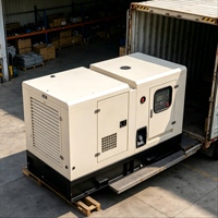 Générateur diesel silencieux résistant aux intempéries de 160 kW, haute puissance, triphasé 400 V, unité industrielle insonorisée pour extérieur