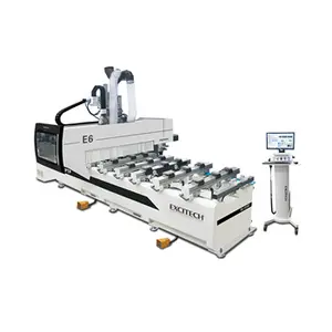 E6-1230D cnc machine for panel processing with pod-and -rail table