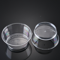 Gobelets en plastique transparents pour desserts, avec couvercles, de différentes tailles et formes, polyvalents pour mousse, pouding, gelée