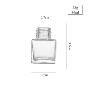 Pot en verre transparent carré de haute qualité 36 ml, contenants en verre pour épices, sel, poivre avec bouchon à vis, directement du fabricant - Product Image 5