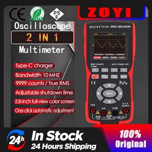 Multímetro Digital ZOYI ZT702S con Sonda de Transistor y Medición Automática True RMS, 48M/S, 10MHZ, Osciloscopio con Almacenamiento de Datos de Forma de Onda en PC - Product Image 4