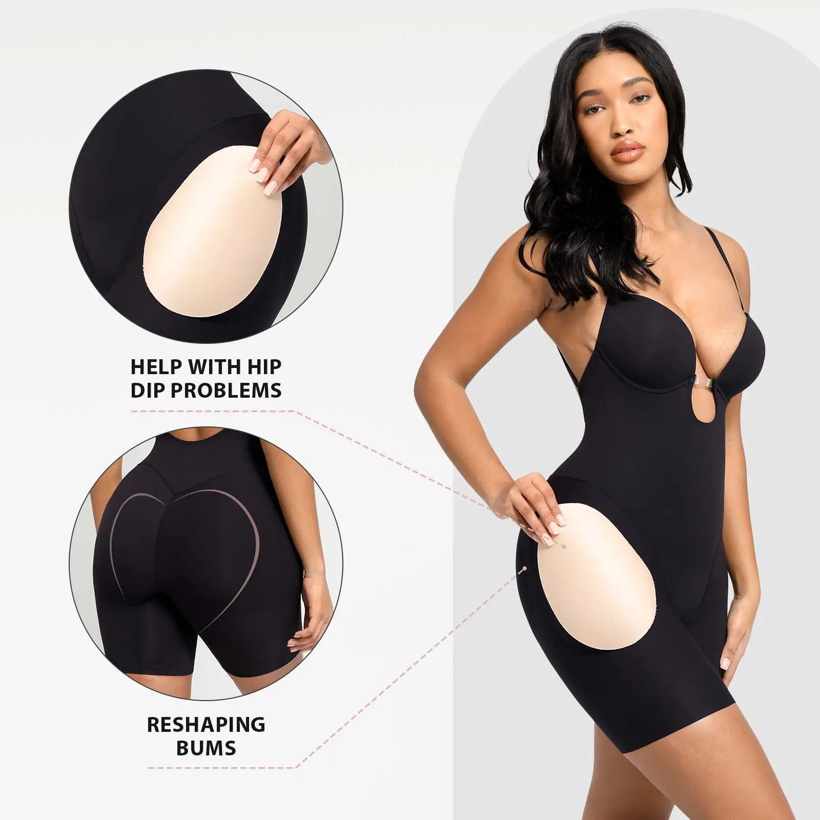 Hexin Bodysuit seksi One Piece untuk pesta pernikahan, Bodysuit seksi punggung rendah mulus dengan tali yang dapat disesuaikan, pakaian pesta pernikahan kustom baru