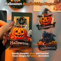 Set Dekorasi Halloween Tahan Air Cetak Kustom, Akrilik PVC, Alat Peraga Foto, Spanduk, Stand untuk Promosi Toko Ritel dan Pesta