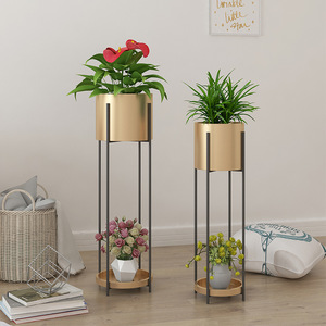 Fabricantes de macetas de Metal para interior, macetas de decoración dorada para jardín, grandes, al por mayor, macetas baratas de flores para plantas - Product Image 6