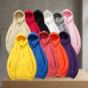 Sudaderas con Capucha de Color Sólido para Hombre, Corte Regular, Algodón French Terry, Sudadera Informal para Otoño - Product Image 3