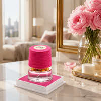 Parfum arabe de luxe rose ondulé, taille standard, fabriqué en Chine, vente chaude, longue durée, parfum intense, marque privée, OEM personnalisé