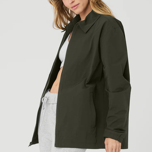 Populaire Femmes Survêtement <span class=keywords><strong>Veste</strong></span> Polyester Pleine Fermeture Éclair Coupe-Vent Top Baggy Nylon <span class=keywords><strong>Veste</strong></span> D'entraînement pour les Femmes - Product Image 3