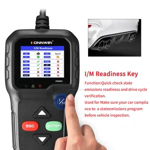 Escáner de mano KONNWEI OBD2, lector de código de coche KW680, herramienta de escaneo de luz de motor de verificación mejorada