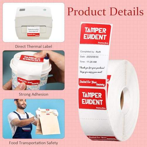 Etiquetas Autoadhesivas Rectangulares de Papel a Prueba de Manipulación, Personalizadas ODM, Anti-Falsificación para Embalaje Logístico - Product Image 4