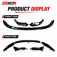 Lame avant en fibre de carbone sèche style MP, 3 pièces, pour BMW M3 M4 F80 F82 2014-2018, fixation par vis, adaptable
