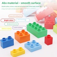 Grand Train en plastique Blocs de construction Ensemble de jouets pour garçons et filles Éducation précoce des enfants Alphabet cognitif Modèle Jouet