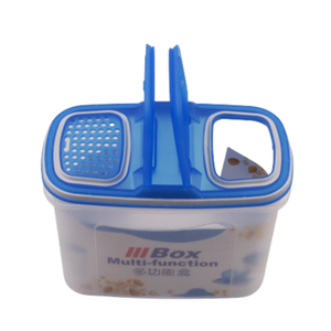 Household Clear Plastic Reusable Vacuum Seal Multi Function Food Storage Container With Airtight Lid