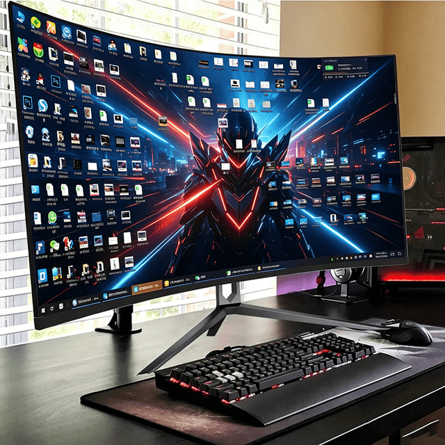 4k Monitor 32 Inch Lcd Monitors Curved Borderless Professional 4k Gaming Monitors
