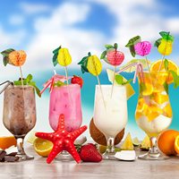 Pailles à cocktail en papier manuelles, fournitures pour mariages, événements, fêtes, décorations de bar, pailles jetables