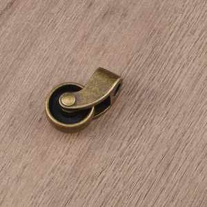 Rueda para Muebles de Aleación de Zinc, Bronce Antiguo, con Eje Hueco, Rodamiento Simple, Rueda de Poliuretano, Uso en Interiores, Diseño Tradicional y Duradero - Product Image 4