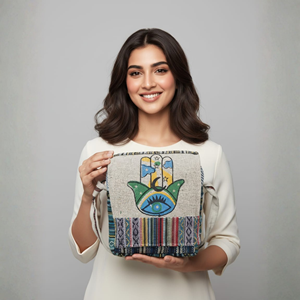 Bolso de hombro con estampado floral bordado, paneles decorativos y correa larga para mujer, para compras, viajes, uso casual y diario. - Product Image 1