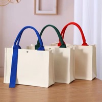 Sac fourre-tout en toile personnalisable Justop pour femme, style tissé, fermeture ouverte, 30-50 cm, pour voyages et shopping en extérieur