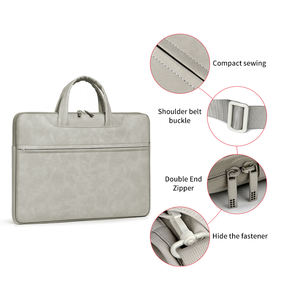 Vente directe d'usine 13 pouces 14 pouces 15.6 pouces sac pour ordinateur portable Pu mallette d'affaires pour mac ipad - Product Image 6