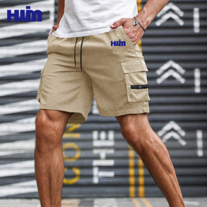OEM vente en gros de shorts de survêtement <span class=keywords><strong>avec</strong></span> poches à rabat zippées pantalons de jogging légers shorts de fitness à cordon de serrage pour hommes shorts de course pour garçons - Product Image 3
