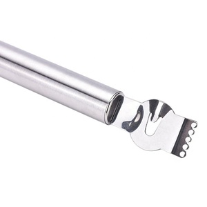 Pelador de cocina de acero inoxidable, rallador de <span class=keywords><strong>queso</strong></span>, naranja, limón, Zester, con cuchillo de <span class=keywords><strong>canal</strong></span> - Product Image 2