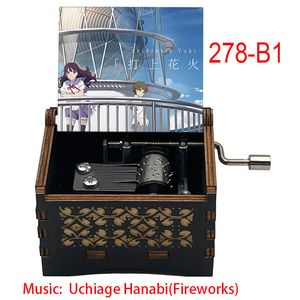 Boîte à musique vintage, chanson d'<span class=keywords><strong>anime</strong></span> Uchiage Hanabi, chanson sur le thème des feux d'artifice de l'<span class=keywords><strong>anime</strong></span> Your Name, cadeau de mariage, de Noël, d'anniversaire - Product Image 6