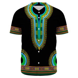 Vêtements d'été tanzaniens Uniforme de baseball à boutons pour hommes Drop Shipping Tanzania Active Flag Baseball Jersey Baseball Shirts - Product Image 4