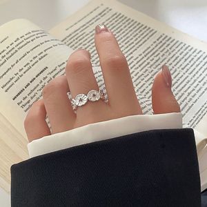 Kaiming 925 Sterling Silver Flower <b>Ring</b> Women <b>Open</b> Design Jewelry Everyday Wear - Product Image 3