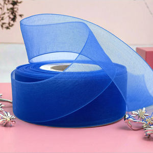 Pita <span class=keywords><strong>Organza</strong></span> tipis poliester Satin warna-warni lebar 3-75mm untuk pita rambut dan kemasan hadiah bahan poliester 100% - Product Image 3