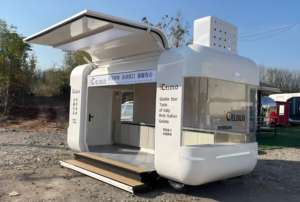 Camion-remorque alimentaire mobile avec structure en aluminium pour utilisation en extérieur et pour la promotion de l'alphabétisation communautaire - Product Image 4