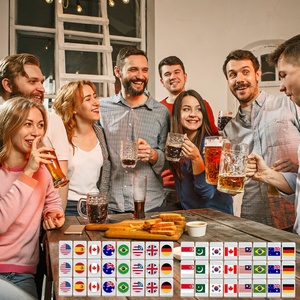 Jeu de Mahjong Deluxe Personnalisé avec Drapeaux de Sublimation, 30mm, pour Voyage, avec Tuiles de type Rummy, disponibles en motifs Singapour, Américain, Japonais, Taïwanais, Américain, Chinois - Product Image 6