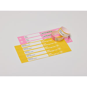 Pulseras de Tyvek a todo color [AnyWristband] tipo conectado de 25 mm (1 pulgada) – Pulseras duraderas para control de acceso - Product Image 2