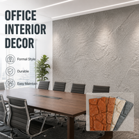 Panneau mural flexible en pierre pour intérieur de bureau, texture rocheuse, résistant à la moisissure, écologique, vente en gros