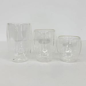 US Free Shipping 40pack 8oz 12oz 15oz Predrill clear Borosilicate Snow Globe Glass Round Shape Wine Tumbler <b>Mug</b> for Uv Dtf Wraps - Product Image 2