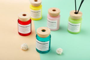 150ml sậy khuếch tán chai thủy tinh với màn hình in thiết kế và nút chai - Product Image 5