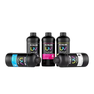 Los más vendidos de fábrica, tinta UV especial de curado rápido, tintas blancas y de color para etiquetas adhesivas de cristal, máquina de impresión de logotipos, tinta UV