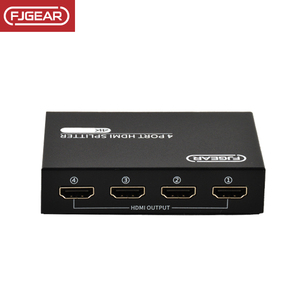FJ-SM4K104 FJGEAR 3840*2160/30Hz 1 trong 4 ra 4 cổng <span class=keywords><strong>HDMI</strong></span> Video <span class=keywords><strong>Splitter</strong></span> 4K <span class=keywords><strong>HDMI</strong></span> version1.4 với vỏ sắt - Product Image 4