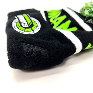 Bán Buôn Tùy Chỉnh Beanie Của Riêng Bạn Thêu Logo Dệt Nhãn 100% Acrylic Pom Pom Beanie Hat/Dệt Kim Beanie Trong Mùa Đông Hat - Product Image 4