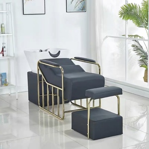 Sillón de lavado de cabello Zs con lavabo y silla para salón de belleza y masajes - Product Image 2