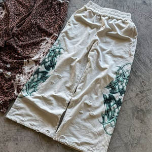 Pantalones Deportivos <span class=keywords><strong>de</strong></span> Chándal Extra Grandes <span class=keywords><strong>de</strong></span> Cintura Alta, Estilo Vintage, Personalizados, Deportivos, 100% Algodón Suave, Estampado Animal Digital Completo, Gruesos - Product Image 3