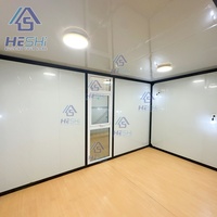 Maison conteneur préfabriquée sécurisée et extensible de 20 pieds ou 40 pieds avec cuisine intégrée pour habitation portable