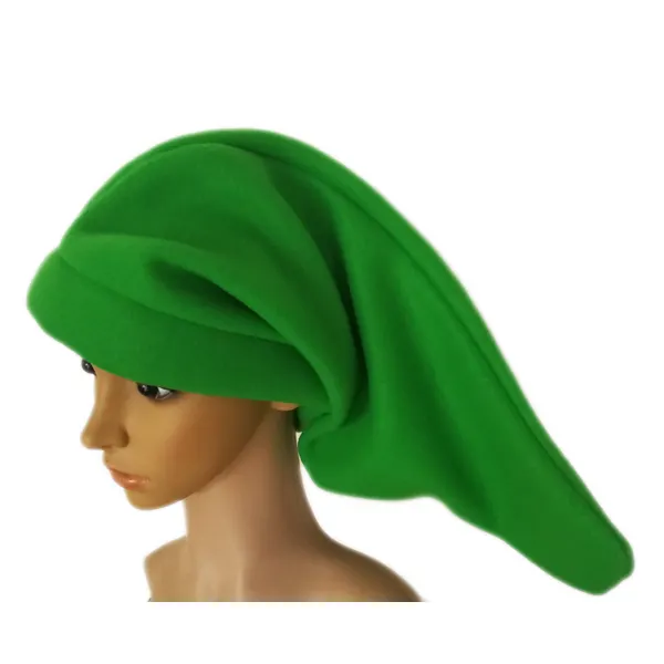 MH-0114 Novelty Green GNOME Hat Cute Long Plush Felt Drama link Dwarf Hat Night Cap Fit Kids Adults Elf Costumes Accessories