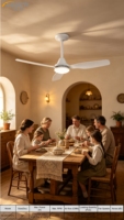 Nouveauté : Ventilateur de plafond moderne ultra-silencieux avec moteur DC, débit d'air élevé, ventilateur de plafond décoratif pour la maison, le commerce et la vente en gros