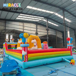 Grand château gonflable commercial sur le thème des animaux, avec toboggan, en PVC, pour <span class=keywords><strong>location</strong></span> en extérieur - Product Image 2