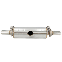 Soupape de décharge d'échappement universelle pour voiture en forme de T, 51MM/60MM/63MM/70MM/76MM, une en deux, silencieux d'échappement, découpe d'échappement, haute qualité