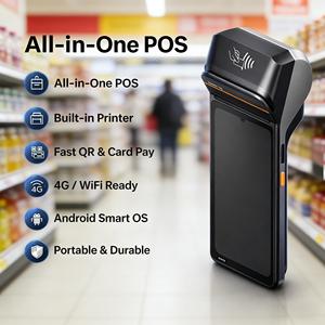 Imprimante de reçus SUNMI V3 Plus, terminal de point de vente, imprimante thermique 58 mm, Android, portable, lecteur de codes-barres intelligent, machine POS sans fil - Product Image 1