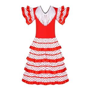 Disfraz de Bailarina de Flamenco Española para Niñas, <span class=keywords><strong>Vestido</strong></span> de Halloween para Niños, Material de Poliéster - Product Image 4