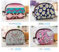 Dompet Koin Mini Korea Sederhana yang Lucu untuk Wanita dan Gadis, Dompet Koin Kain Pendek Kecil