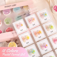 Vernis à ongles en gel sculpté 5D effet macaron, motif petite fleur printanière, longue tenue, anti-adhésif, sans résidu, pour ongles 3D sculptés et embossés